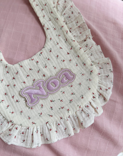 Personalised Floral Bib