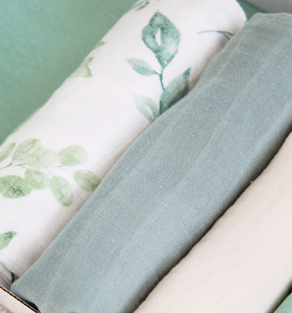 Serene Garden Muslin Trio